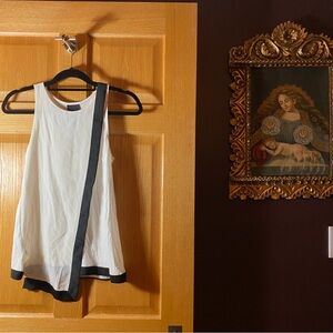 DOLAN flowy wrap tanktop with black border